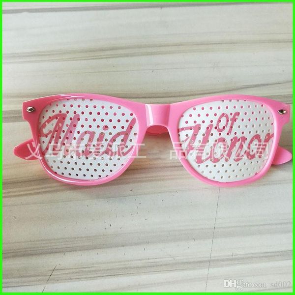 

fashion mesh eyeglass plastic women favor pink glasses bride maid of honor for wedding party decorations dress 3ap zz