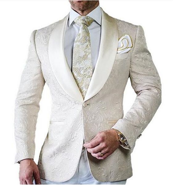 

Мода мужчины свадебные костюмы белые мужчины костюмы Slim Fit жених смокинги Groomsman Bla
