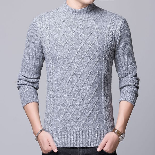 

new korean knitting sweater men fashion pullover sweater male turtleneck stripe slim fit knit mens sweaters man pullover man, White;black