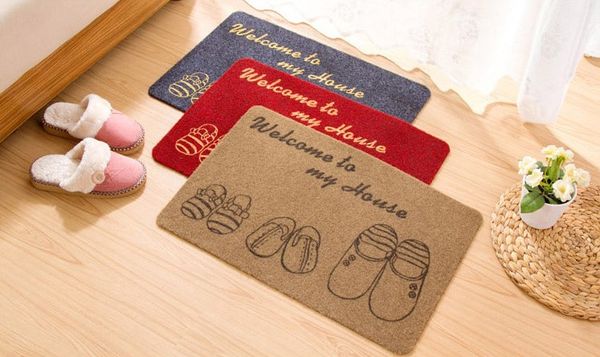 Country Style Plastic Doormat For Household Adornment Picnic Mat Coil Non Slip Floor Doormat Heavy Duty Natural Coir Fiber Anti Slip Mat Braided Rugs