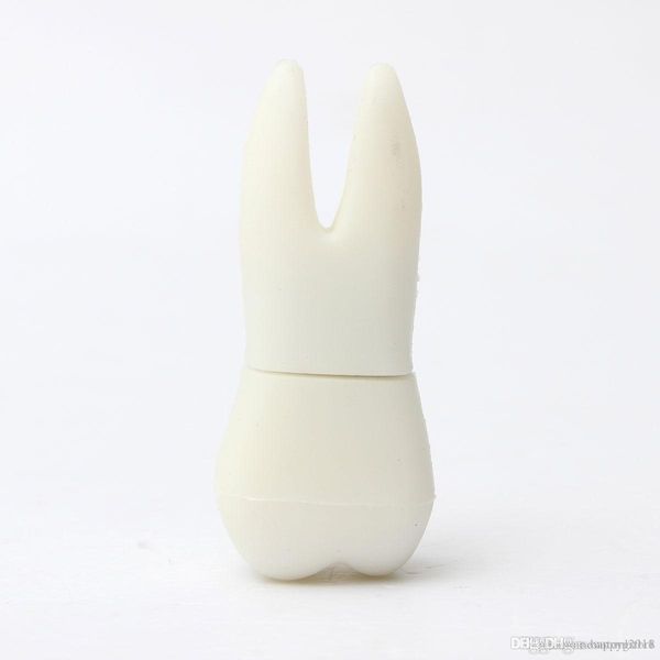 

new brand wholesales white tooth cute model 16gb usb 2.0 flash drive memory stick storage thumb u disk pen u28