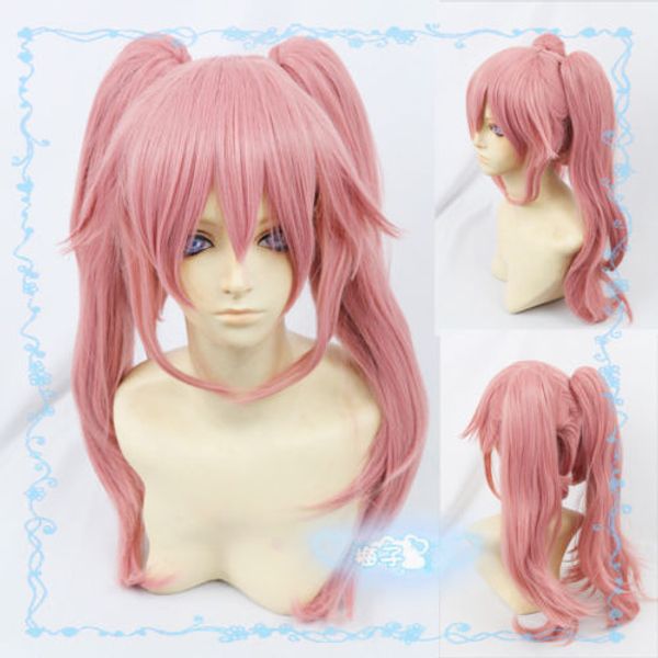 

fgo fate grand order tamamo no mae pink cosplay wig + 2clips 60cm, Black