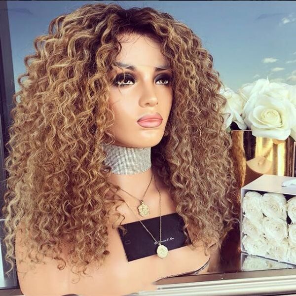 

Kinky curly ombre lace wig 1b 30 full lace wig human hair 8a unproce ed brazilian lace front wig baby hair for black women