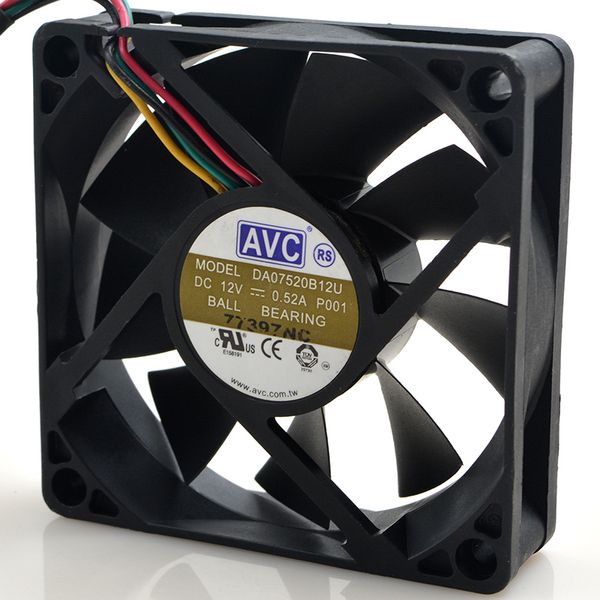 

the original avc da07520b12u 7520 12v 0.52a 4 line double cooling fan