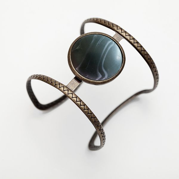 

new european and american street snap retro style bracelet bangle light blue open wide resin bangle jewelry factory