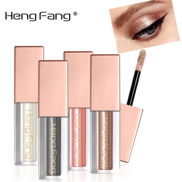 

new liquid waterproof diamond glitter eyeshadow makeup cosmetics white copper colors shimmer eye shadows beauty tool