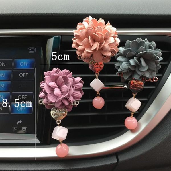 

car loving gift air outlet fragrant perfume flower freshener diffuser camellia