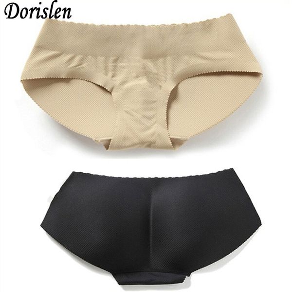 Slip imbottiti da donna completamente traspiranti Mutandine per glutei senza cuciture Rinforzatore dell'anca Vita bassa Nero/Beige Commercio all'ingrosso della fabbrica