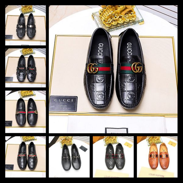 

De igner men dre leather hoe luxury brand men loafer genuine leather formal loafer mocca in men flat famou brand 38 45