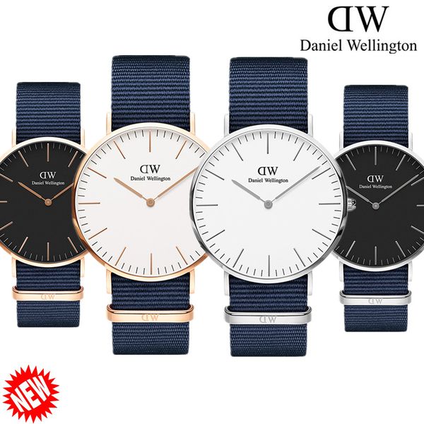 

2019 New Mens Womens Daniel watches 40mm Men watches 36 Women Watches Luxury Famous Quartz Watch Female Clock Relogio Montre Femme