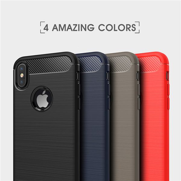 

For iphone x 8 7 6 plu ca e carbon fiber fa hion ca e for am ung note8 8 plu hybrid armor hockproof ca e