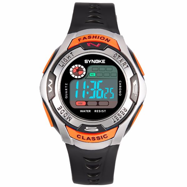 

SYNOKE военные наручные часы спортивные мужчины светодиодные электронные часы черн
