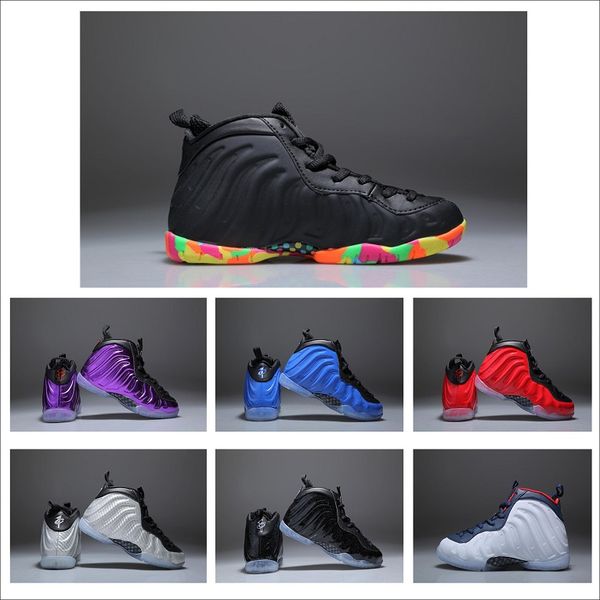 

(С коробкой )унисекс дети один пенни Hardaway пены повседневная обувь мальчики девочк