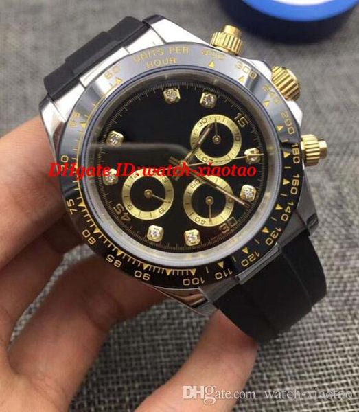 

горячие продажи роскошные часы 5 цвет циферблат керамическая рамка 40 мм резиновый ремешок автоматическая модный бренд мужские мужские часы, Slivery;brown