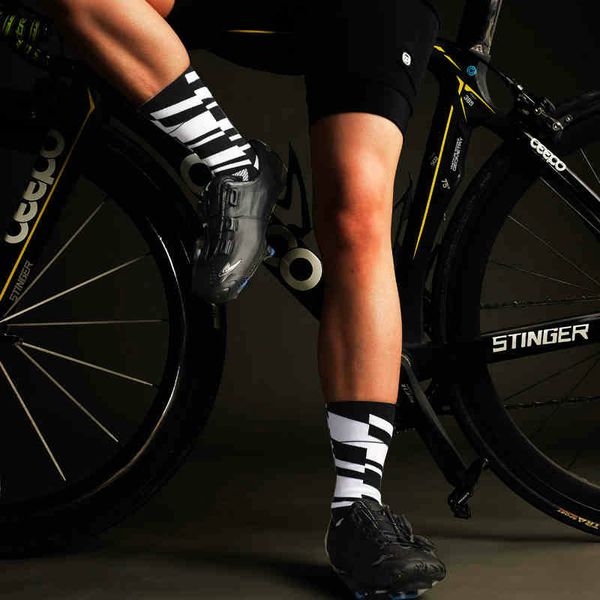 

2018 men cycling sport socks calcetines ciclismo basketball running mountain road bike bicycle cycling socks women, Black