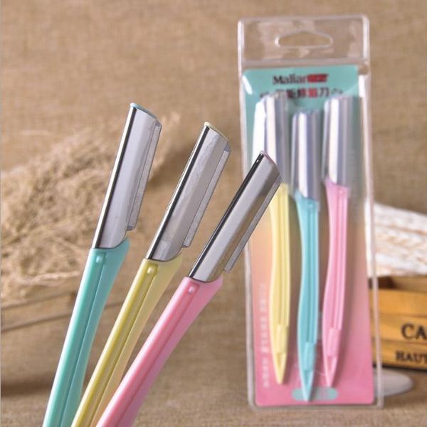 

3pcs eyebrow shaper shaver knife trimmer razor hair remover tool facial tool