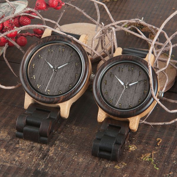 

2017 new brand bobo bird watches men wooden band 2035 wristwatches watch for women as gift relogio masculino, Slivery;brown