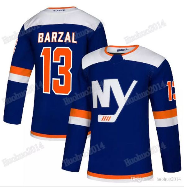 

Men Women Youth 13 Mathew Barzal Jerseys 2019 New York Islanders 27 Anders Lee 22 Mike Bossy 91 John Tavares Hockey Jerseys