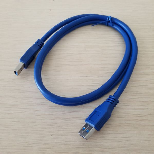 

usb 3.0 male to male hard drive data extension cable blue 1m