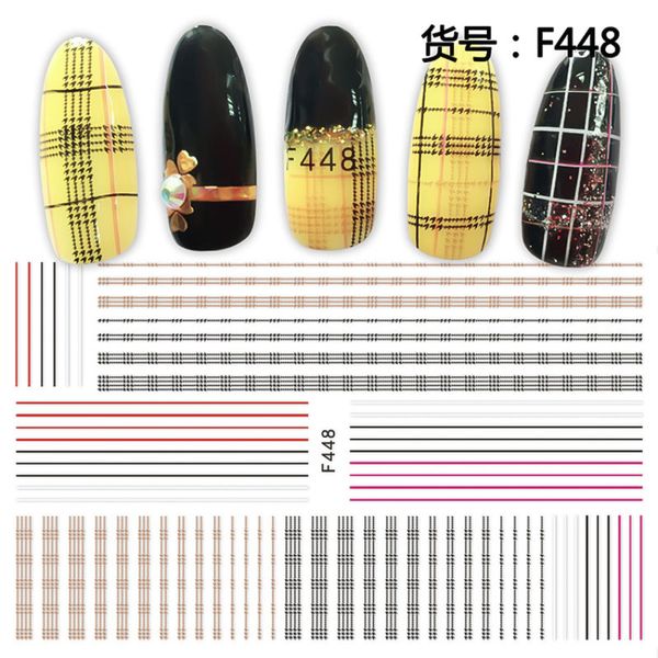

wirinef 3d nail stickers flowers dream design nail art decal tips stickers sheet manicure decorations decals, Black