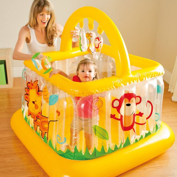 

trampoline inflatable bouncer bouncy castle jumping bed inflatable baby trampoline with enclosure net