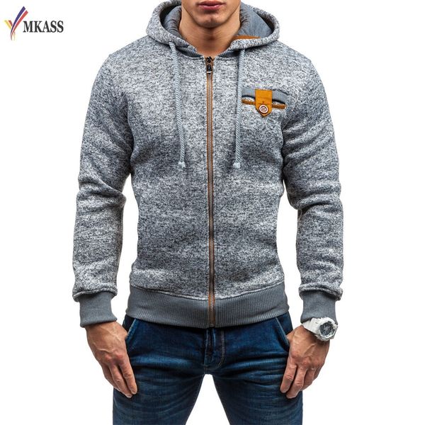 

hoodies men sweatshirt male fight color hooded zipper fashion sweatshirt men hoodies outwear, Black
