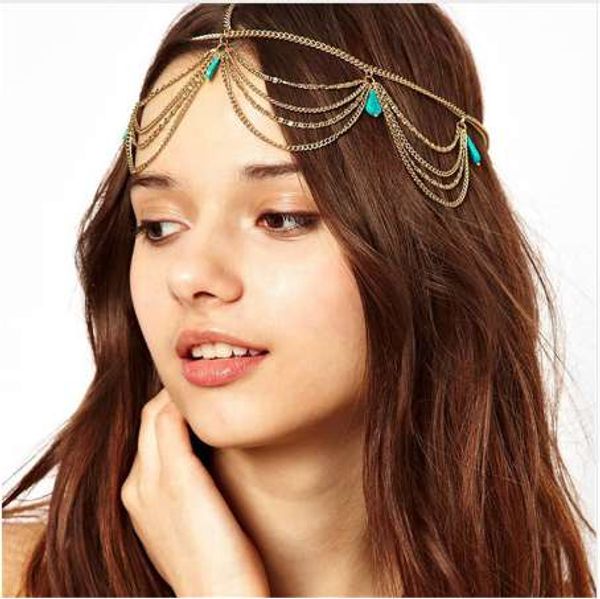 2019 New Arrival Indian Bridal Hair Accessories Head Chain Women