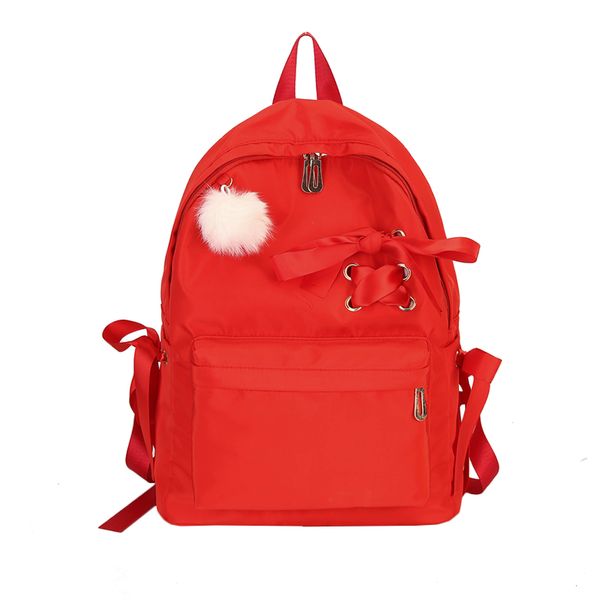

women backpack school bagpacks for women sweet hairball cute travel backpack waterproof bolsos mochilas nylon mujer