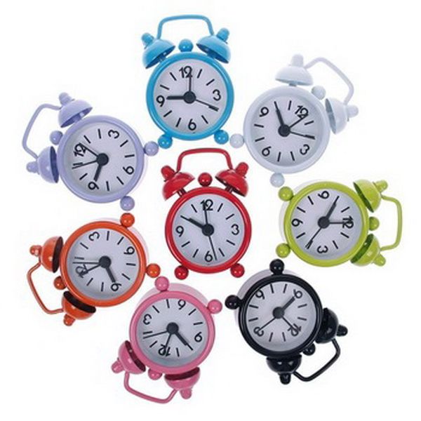 

mini metal alarm quartz clocks red color beauty girl alarm desk clocks function metal case pocket mini watches