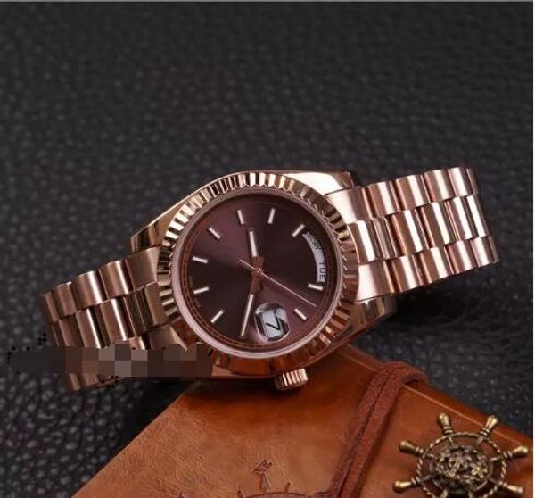 

DAYDATE Розовое золото Orologio Di Lusso Фирменные часы Day-Date Президент Автоматические часы O