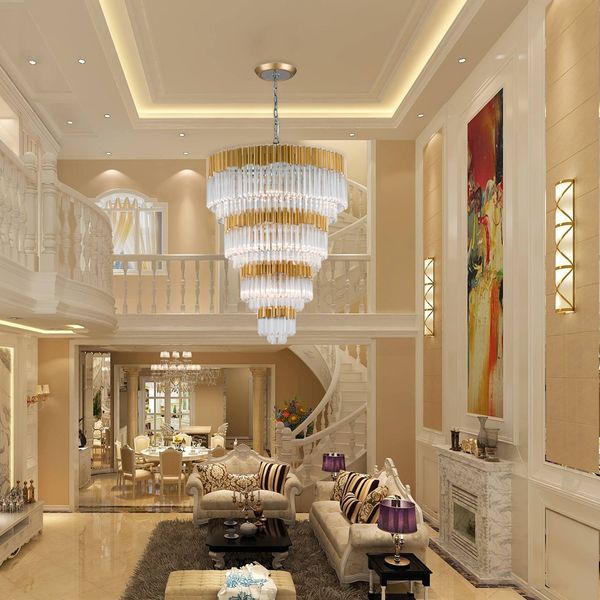 Youlaike Luxury Modern Crystal Chandelier Lighting For Stair