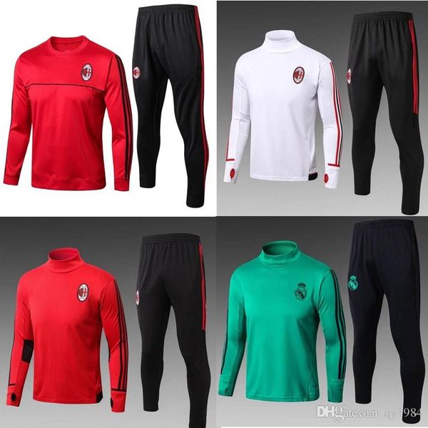traje AC Milan manga larga traje AC Milan manga larga