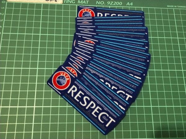 

RESPECT patch 2015-2017 Soccer badge Cashmere material velvet