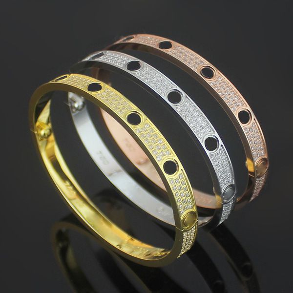 

316L титана стали Картер любовь браслеты серебро розовое золото браслеты женщины м