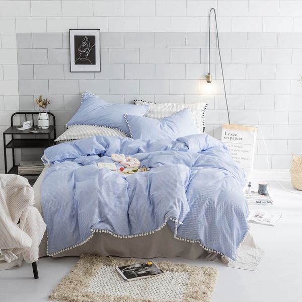 Blue Plaid Duvet Cover Set 100 Coon Bedding Sets For Adults