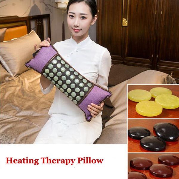 2019 Heating Therapy Neck Pillow Jade Cushion Electric Heating
