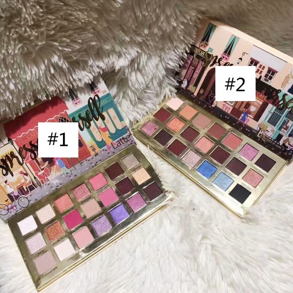 

new released beauty espresso yourself palette 21colors eyeshadow palette espresso yourself eye shadow 2 styles cosmetics 48pcs dhl shipping