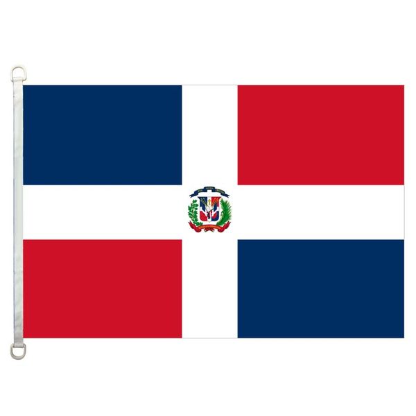 

флаг Доминиканской Республики, 90 * 150 см, 100% полиэстер, баннер, цифровая печать