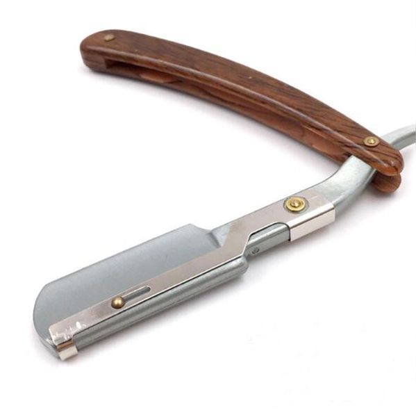 

wood color acrylic handle folding shaving safety razor for man face beard care