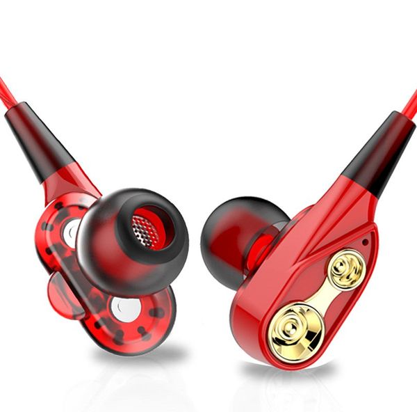 

q2 noise cancelling earphones dual driver earphone with mic gaming headset stereo earphones with microphone for mobile phone