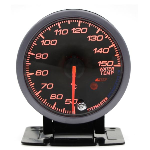 52mm Azul advertencia de motor paso a paso la temperatura del agua calibrador de temperatura con luz de advertencia