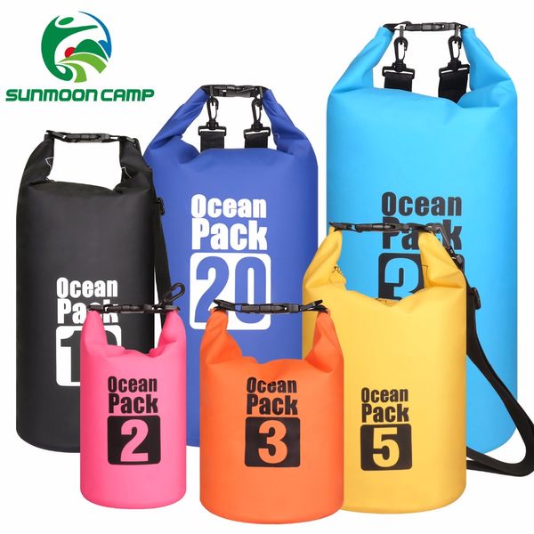 

15l 20l waterproof water resistant dry bag sack storage pack pouch swimming outdoor kayaking canoeing river trekking boating
