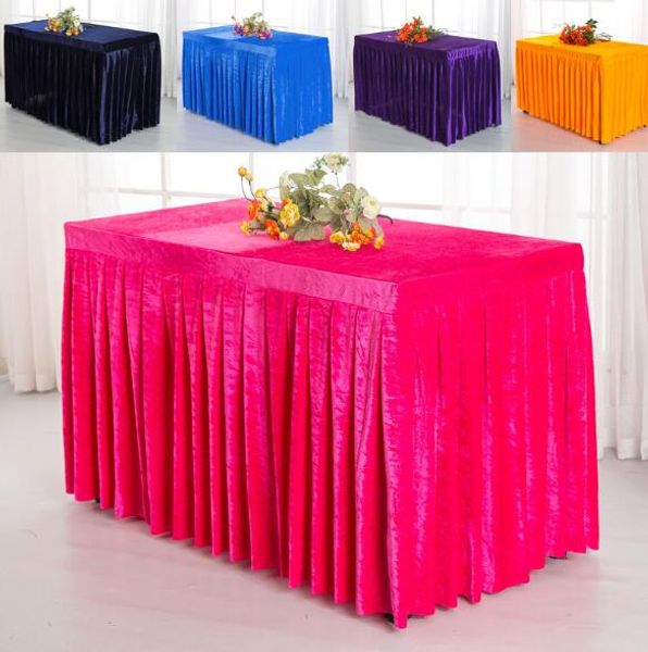 

rectangle table skirt polyester wedding banquet table cover home table cloth for l conference room wedding supplies