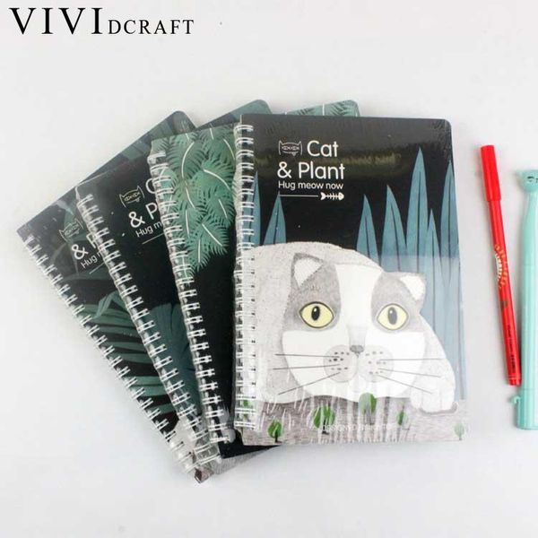 

vividcraft 2017 vintage pirate a5 diary notebook agenda animals cover filofax not for school korean stationery planner, Purple;pink