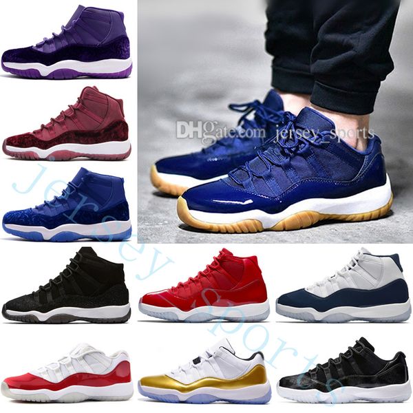 

xi 11 low gym red midnight navy navy gum concord bred midnight blue mens basketball prm heiress black stingray sneaker