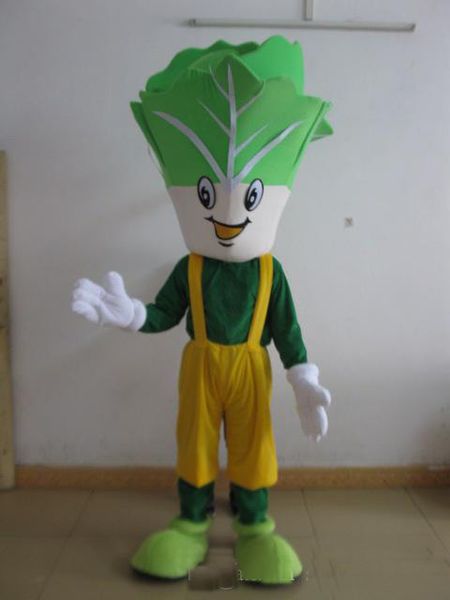 2018 Costume da mascotte di cavolo di verdure verdi calde di alta qualità per adulti da indossare in vendita