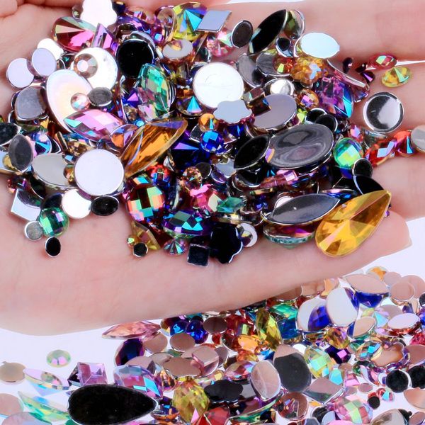 

mioblet 15g face jewel flash eye gemstone temporary tattoo stickers women festival waterproof 3d nail art decoration rhinestone, Silver;gold
