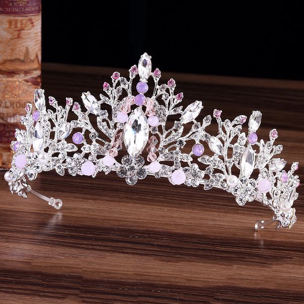 

gold bridal crowns rhinestone crystals wedding crowns crystal crowns hair accessories party tiaras baroque chic sweet 16 1112, Silver