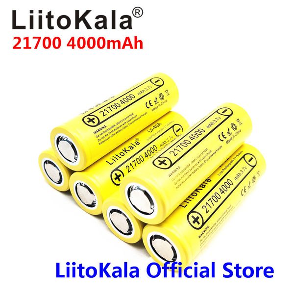 

liitokala lii-40a 3.7v 21700 4000mah 14.8w li-ion rechargeable battery with protected pcb for electric tool headlamp bicycle