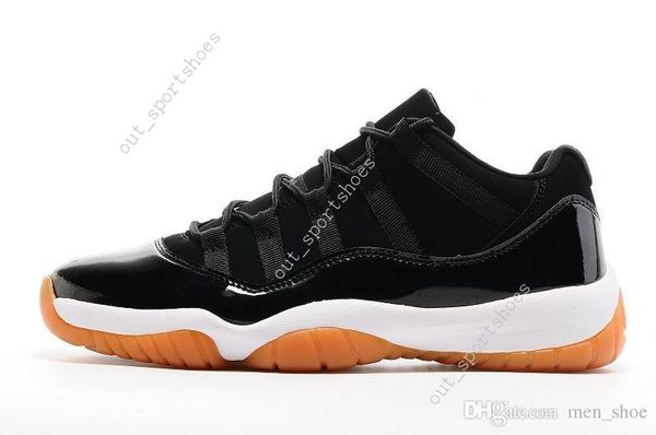 

2018 mens 11 low barons 11s black basketball shoes out door sports sneakers for men size us8-13 real carbon